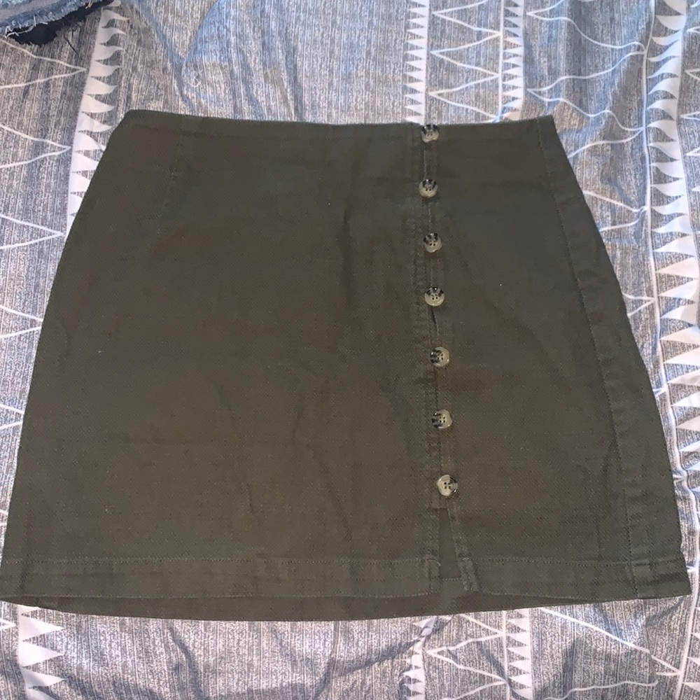 Army Green Forever 21 Skirt
